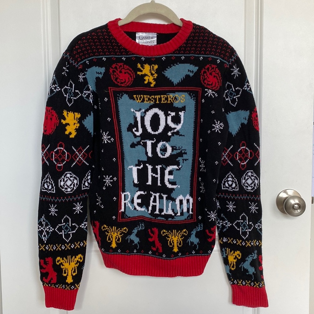 Game of Thrones Joy to the Realm Christmas Holiday Sweater